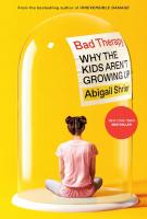 Book cover for "Bad therapy" by Abigail Shrier