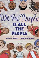 Book cover for "We the people is all the people" by Taylor Reid