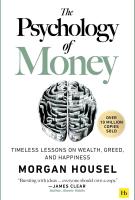 Book cover for "The psychology of money" by Morgan Housel