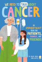Book cover for "We need to talk about cancer" by Dr. Sanjay Juneja